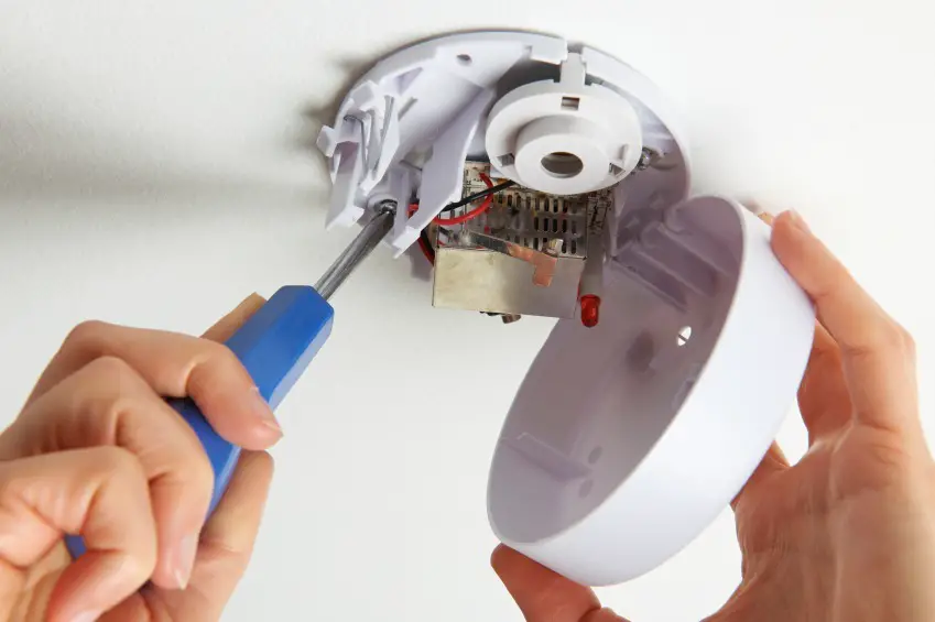 how to wire a smoke detector alarm
