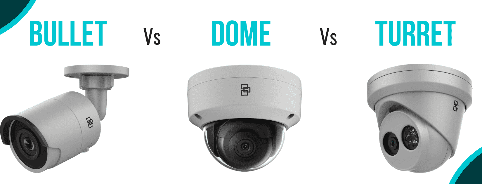 types of security cameras