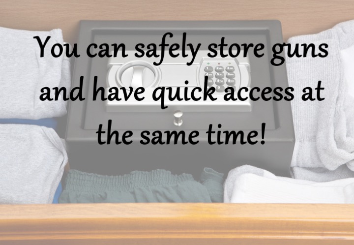 You can safely store guns and have quick access at the same time